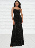 Leia Sheath/Column Scoop Floor-Length Sequin Prom Dresses BF2P0022228