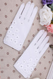 2024 Tulle Wrist Length Bridal Gloves #ST1006