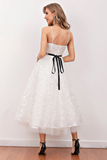 Lace Homecoming Dresses Shyla White Midi Prom Dress
