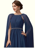 Giselle A-Line Scoop Neck Tea-Length Chiffon Mother of the Bride Dress With Beading BF2126P0014934
