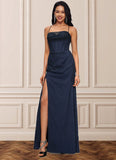 Leticia Sheath/Column Sweetheart Floor-Length Tulle Prom Dresses BF2P0022202