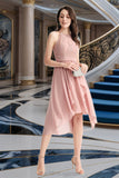 Eileen A-line Scoop Asymmetrical Chiffon Homecoming Dress BF2P0020514