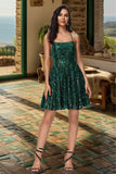 Angelique A-line Scoop Short/Mini Sequin Homecoming Dress With Sequins BF2P0020508