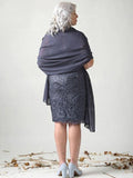 Janiya Sheath/Column Chiffon Lace Scoop Sleeveless Knee-Length Mother of the Bride Dresses BF2P0020446