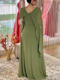 Tania Sheath/Column Chiffon Ruched Scoop Sleeveless Floor-Length Mother of the Bride Dresses BF2P0020282
