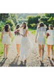 Sheath V-Neck Backless Long Sleeves Lace Wedding Dresses