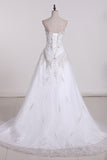 2024 New Arrival Sweetheart With Beads A Line Wedding Dresses