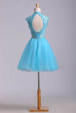 2024 Homecoming Dresses Color Blue Size 0 2 4 6 Ship Today