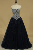 2024 New Arrival Sweetheart Beaded Bodice Ball Gown Tulle Quinceanera Dresses