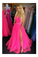 Backless Long Prom Dresses With Split, Tulle Graduation Gown Spaghetti Straps