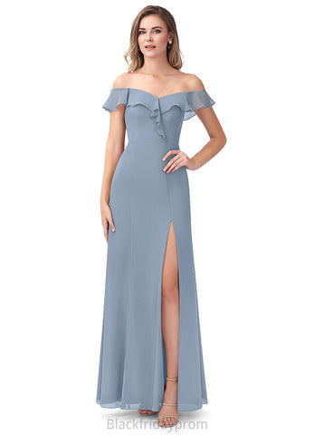 Elianna Sleeveless A-Line/Princess Floor Length Scoop Natural Waist Bridesmaid Dresses
