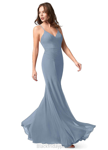 Brooke Sleeveless Scoop High Low A-Line/Princess Natural Waist Bridesmaid Dresses
