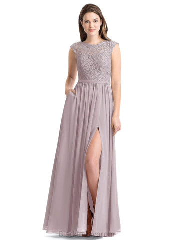 Zoey A-Line/Princess Sleeveless Floor Length Natural Waist Spaghetti Staps Bridesmaid Dresses