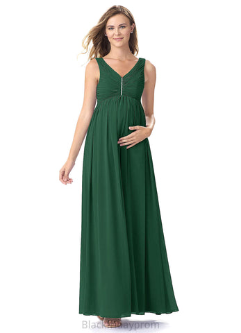 Gabriella Sleeveless Floor Length A-Line/Princess Natural Waist Bridesmaid Dresses