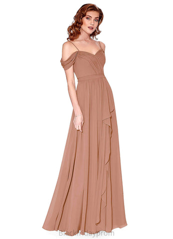 Ruth A-Line/Princess Floor Length Scoop Sleeveless Natural Waist Bridesmaid Dresses