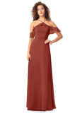 Kaitlin Floor Length Sleeveless A-Line/Princess V-Neck Satin Natural Waist Bridesmaid Dresses
