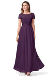 Juliana Sleeveless Floor Length A-Line/Princess Off The Shoulder Natural Waist Bridesmaid Dresses
