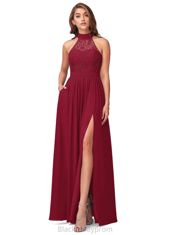 Yesenia Spaghetti Staps Floor Length Sleeveless A-Line/Princess Natural Waist Bridesmaid Dresses