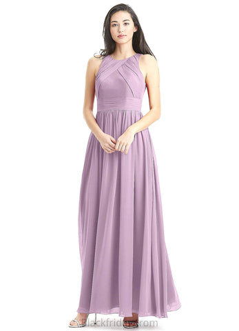 Lillie Floor Length A-Line/Princess Velvet V-Neck Natural Waist Short Sleeves Bridesmaid Dresses