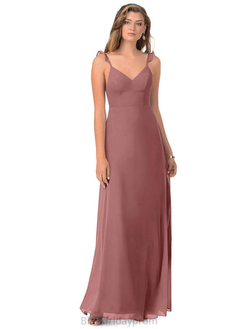 Sienna Trumpet/Mermaid Sleeveless Natural Waist High Low Spaghetti Staps Bridesmaid Dresses