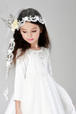 Women'S/Flower Girl'S Wedding Veils With Flowers And Applique