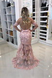 2024 Mermaid Prom Dresses Tulle With Appliques And Beads