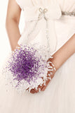 Wedding Bouquet Popular Violet Wedding Bride Bridesmaid Holding Flowers Noble And Elegant (20*21cm)