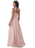 Aileen Straps Natural Waist A-Line/Princess Sleeveless Floor Length Bridesmaid Dresses