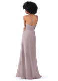 Lana Trumpet/Mermaid Floor Length Satin Sleeveless Natural Waist Spaghetti Staps Bridesmaid Dresses