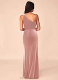 Rylee A-Line/Princess Natural Waist Sleeveless Scoop Floor Length Bridesmaid Dresses