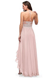 Alisson V-Neck A-Line/Princess Short Sleeves Floor Length Natural Waist Bridesmaid Dresses