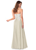 Rita Off The Shoulder A-Line/Princess Natural Waist Floor Length Sleeveless Bridesmaid Dresses