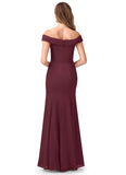 Madeline Floor Length Natural Waist Sleeveless Spaghetti Staps Bridesmaid Dresses