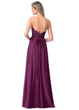 Gianna One Shoulder Natural Waist Floor Length A-Line/Princess Sleeveless Bridesmaid Dresses