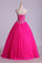 2024 Sweetheart Ball Gown Floor Length Dress Beaded Bodice Corset Tie Back Tulle