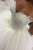 2024 New Arrival Sweetheart Wedding Dresses Tulle Ball Gown Lace Up