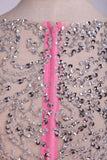 2024 Prom Dresses V Neck A Line Taffeta With Beading Floor-Length Long Sleeves