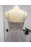 SweetHeart Neckline Beaded Bodice Tulled Skirt Prom Dresses