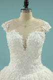 2024 Wedding Dresses Ball Gown Off-The-Shoulder Lace Cathedral Train
