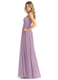 Adrianna Floor Length Trumpet/Mermaid Natural Waist Sleeveless Bridesmaid Dresses