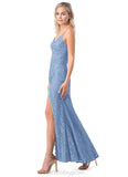 Rosemary Scoop Natural Waist Floor Length A-Line/Princess Sleeveless Bridesmaid Dresses