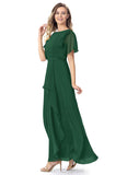Celeste Floor Length A-Line/Princess Sleeveless Natural Waist Bridesmaid Dresses
