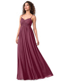 Jane A-Line/Princess Straps Natural Waist Floor Length Sleeveless Bridesmaid Dresses