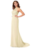 Lilianna Floor Length Velvet Sleeveless Natural Waist Trumpet/Mermaid Straps Bridesmaid Dresses