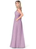Katharine Sleeveless Floor Length A-Line/Princess Empire Waist Bridesmaid Dresses
