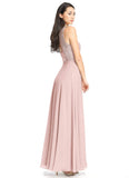 Kitty Floor Length A-Line/Princess Scoop Cap Sleeves Natural Waist Bridesmaid Dresses