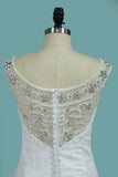 2024 Off The Shouider Wedding Dresses Lace With Beading Mermaid