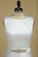2024 Wedding Dresses A Line Scoop Satin With Beads And Sash