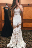 Mermaid Scoop Prom Dresses With Applique Sweep Train Cap Sleeves