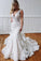 Straps V Neck Mermaid Wedding Dresses Tulle With Applique And Beads